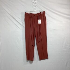 NWT LC Lauren Conrad size 12 Terracotta Trousers with Belt